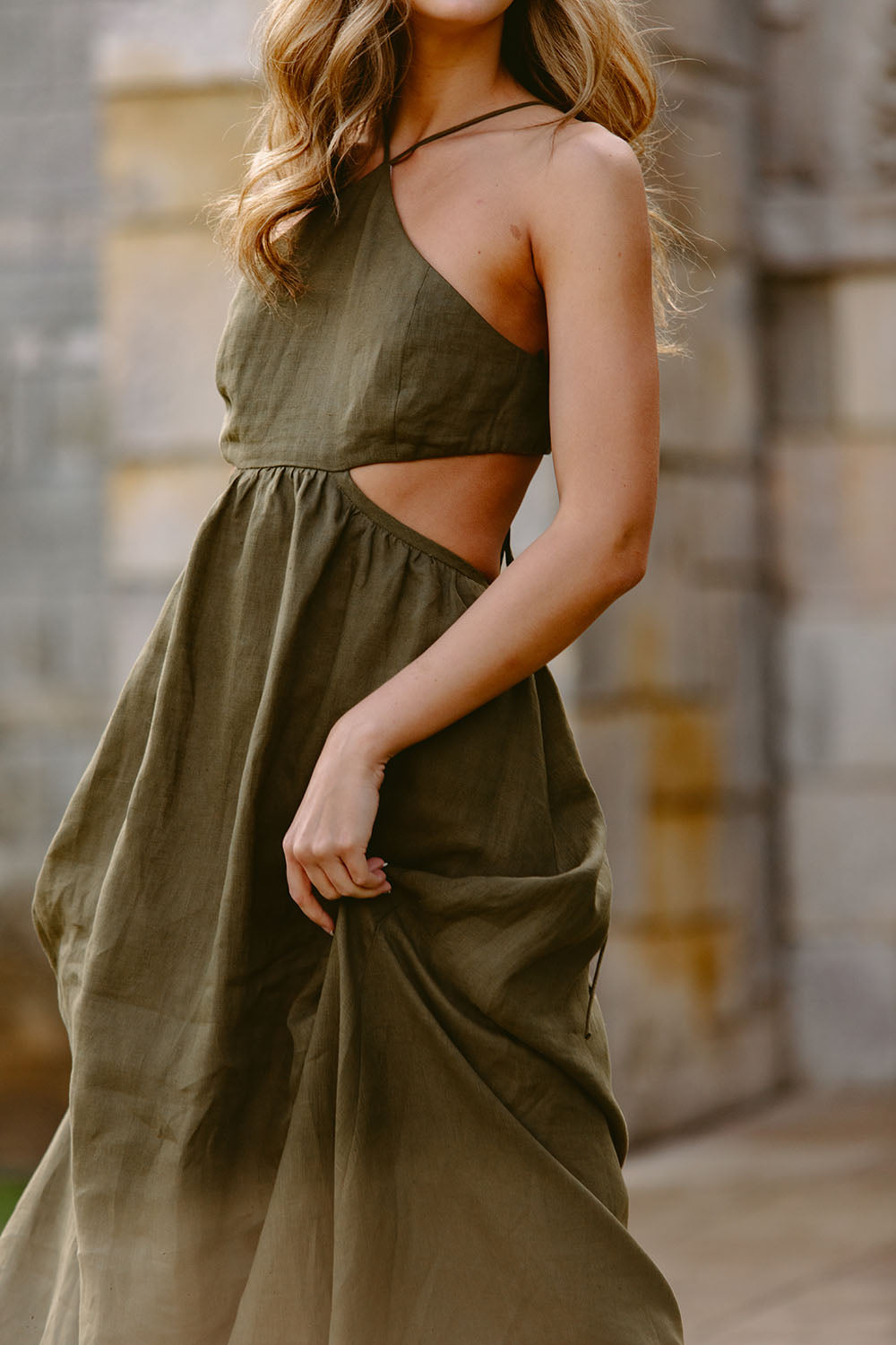 The Emily Dress in Seaweed